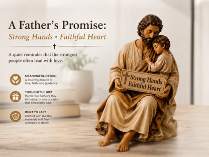 🔥Father's Day 49% OFF ✨Hand-Painted Ceramic Saint Joseph ✝️Protector of Fathers🙏